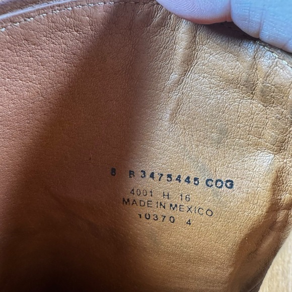 Frye Melissa Seam Boots distressed caramel color - Picture 15 of 15